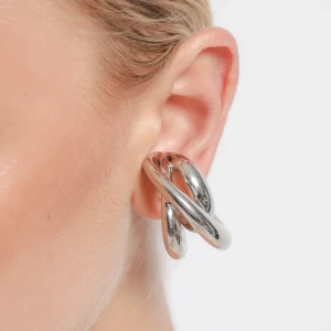 TRIPTYCH EAR CUFF IN SILVER