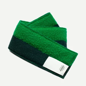 TWO-COLORED SCARF LOGO-PATCH