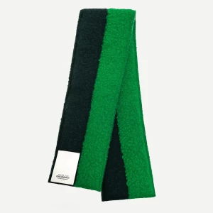 TWO-COLORED SCARF LOGO-PATCH