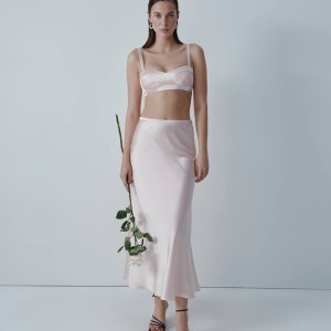 WHITE  SILK ORIGAMI TOP