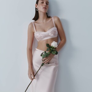 WHITE  SILK ORIGAMI TOP