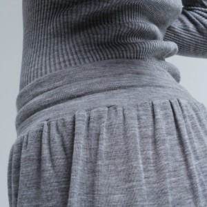 WOLLEN BARBERA IN GREY MELANGE