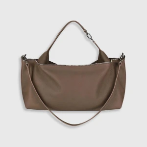 ZIP SHOULDER BAG BEIGE