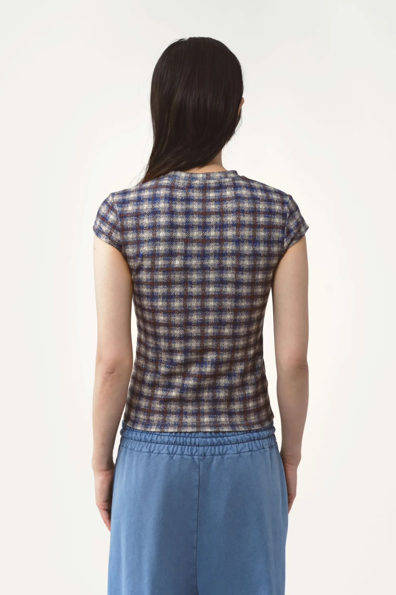 AVAVAV T-SHIRT CHECKED BLUE