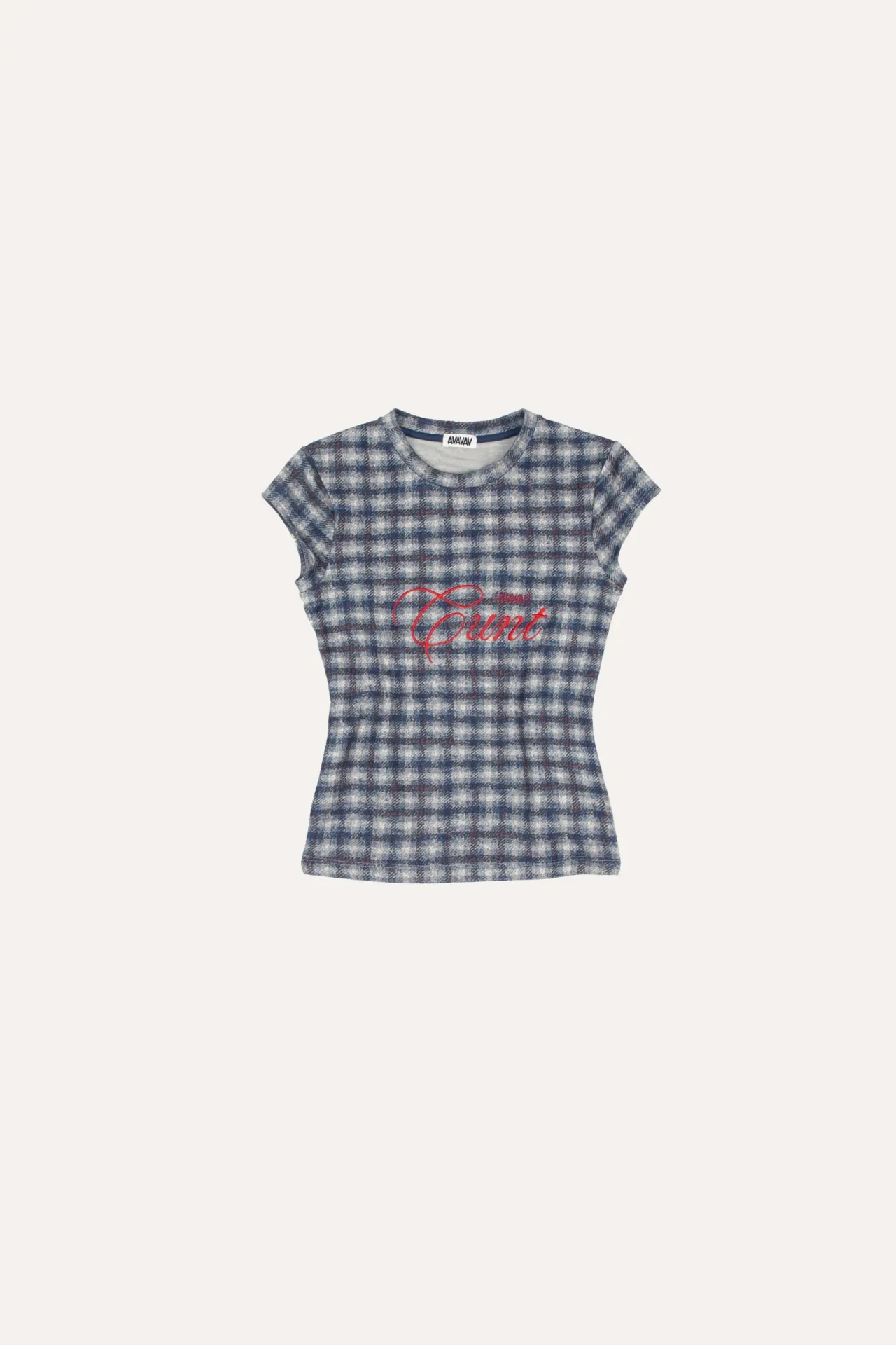 AVAVAV T-SHIRT CHECKED BLUE