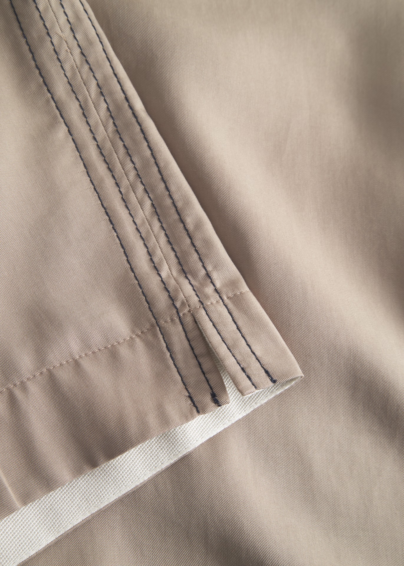 WIDE LEG DRAWSTRING TENCEL SHORTS LIGHT KHAKI