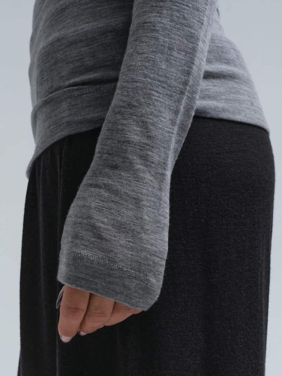 WOOLEN LOLA IN GREY MELANGE