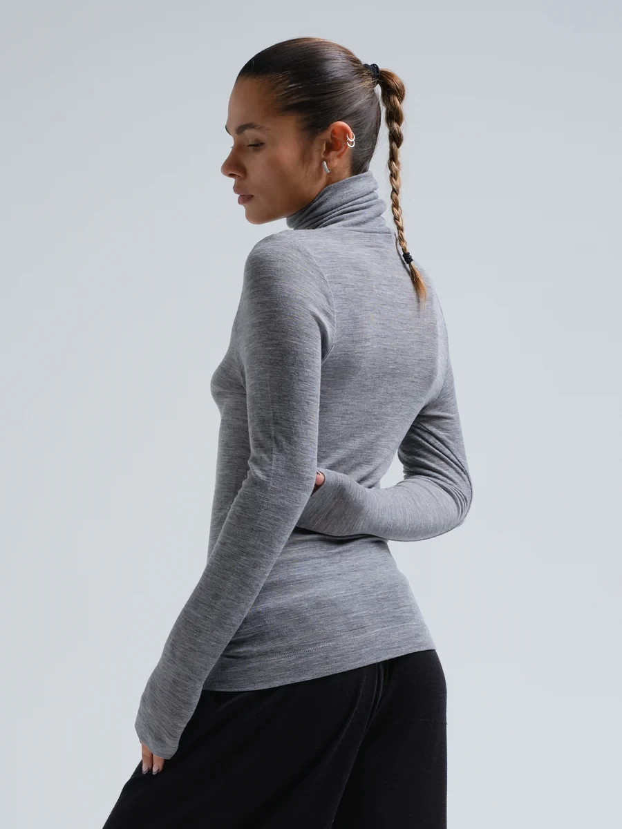 WOOLEN LOLA IN GREY MELANGE